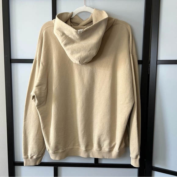 [3] TKEES Beige Core Hoodie 100% Cotton Heavyweight Hoodie Made In Canada - Picture 9 of 13